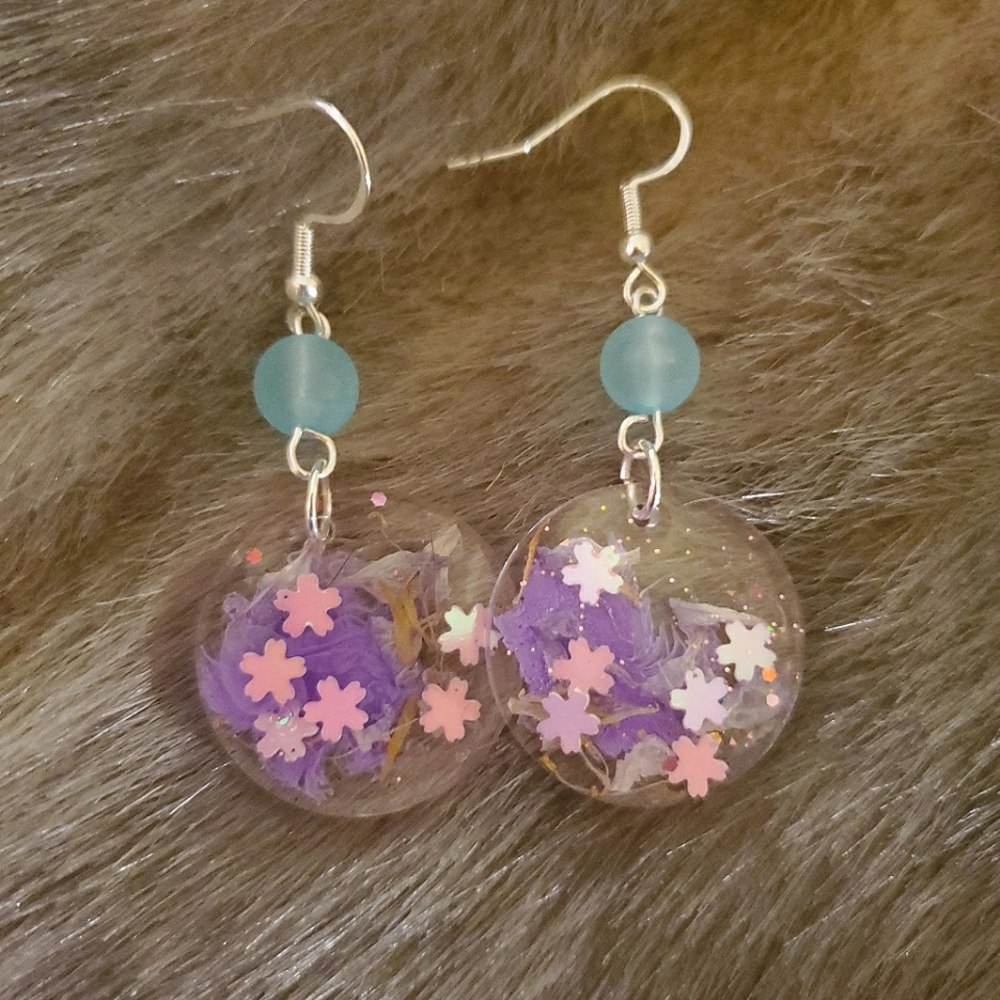 Sakura & Radish Flower Earrings